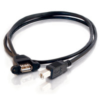 

C2G 1' (0.30m) Panel-Mount USB 2.0 A Female to B Male Cable