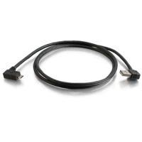 

C2G 5m(16.40') USB 2.0 A Right Angle Male to Micro-USB B Right Angle Male Cable
