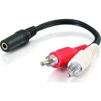 

C2G 3.5MM Stereo Female TO 2 RCA Male Y Cable 6"