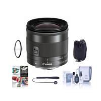 

Canon EF-M 11-22mm f/4-5.6 IS STM Lens - Bundle with 55mm Filter Kit, Lens Case, Cleaning Kit, Cap Leash, Corel PC Software Package