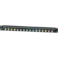 

Canare 1RU A/V Bulkhead Panel, 16 Flush-Mount FJ-JRU Type Connectors