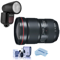 

Canon EF 16-35mm f/2.8L III USM Lens - With Flashpoint Zoom Li-on X R2 TTL On-Camera Round Flash Speedlight For Canon, Cleaning Kit, Microfiber Cloth