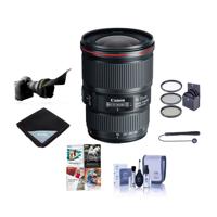 

Canon EF 16-35mm f/4.0L IS USM Ultra Wide Angle Zoom Lens - USA Warranty - Bundle with 77mm Filter Kit, Lens Wrap (19x19), Cleaning Kit, Lens Capleash, Flex Lens Shade, PC Software Package