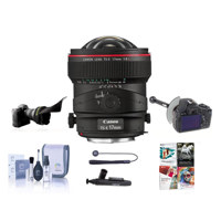 

Canon TS-E 17mm f/4L Tilt-Shift Manual Focusing Lens for EOS - USA - Bundle with FocusShifter DSLR Follow Focus & Rack Focus, Flex Lens Shade, Cleaning Kit, Lens Cleaner, Software Package