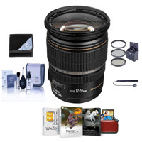 

Canon EF-S 17-55mm f/2.8 IS USM Digital SLR Zoom Lens USA Warranty Bundle With 77mm Filter Kit, Lens Cap Leash, Lens Cleaning Kit, Mac Software Package, Lens Wrap (15x15)