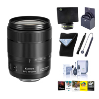 

Canon EF-S 18-135mm f/3.5-5.6 IS USM Lens USA - Bundle w/67mm Filter Kit, Cleaning Kit, Lens Wrap (19x19), Flex Lens Shade, Medium Lens Case, Lens Cleaner, Lenscap Leash, Software Package