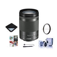 

Canon EF-M 18-150mm f/3.5-6.3 IS STM Lens, Graphite - Bundle With 55mm Uv Filter, Lens Wrap (15x15), Cleaning Kit, Capleash II, PC Software Package