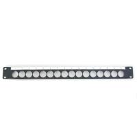 

Canare Custom A/V Connector Flat Panel, 1RU, F77 Type, 16 Holes
