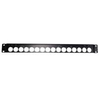 

Canare Custom A/V Connector Flat Panel, 1RU, Neutrik D Type, 16 Holes