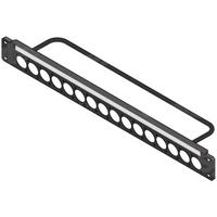 

Canare Custom A/V Connector Flat Panel with Cable Tie Bar, 1RU, F77 Type, 16 Holes