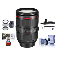 

Canon EF 24-105mm f/4L IS II USM AutoFocus Wide Angle Telephoto Zoom Lens U.S.A. Warranty - Bundle With 77mm Filter Kit, Cleaning Kit, Capleash II, Lens Cleaner, Mac Software Package