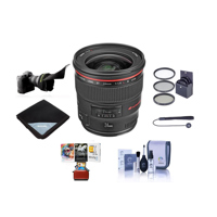 

Canon EF 24mm f/1.4L II USM AutoFocus Wide Angle Lens Kit - USA Bundle With 77mm Filter Kit, Flex Lens Shade, Lens Wrap (15x15), Cleaning Kit, Capleash, Mac Softwae Package