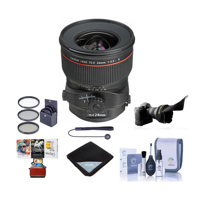 

Canon TS-E 24mm f/3.5L II Tilt-Shift Lens U.S.A. Warranty - Bundle with 82mm Filter Kit (UV/CPL/ND2), Flex Lens Shade, Cleaning Kit, Lens Wrap (19x19), Mac Software Package, Capleash