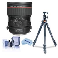 

Canon TS-E 24mm f/3.5L II Tilt-Shift Lens - U.S.A. Warranty - Bundle With Vanguard Alta Pro 264TBH Tripod and TBH-100 Head with Arca-Swiss QR Plate, Cleaning Kit, Microfiber Cloth