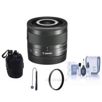 

Canon EF-M 28mm f/3.5 Macro IS STM Lens U.S.A. Warranty - Bundle With 43mm UV Filter, Lens Pouch, Cleaning Kit, Capleash II