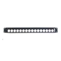 

Canare Custom A/V Connector Variable Panel with Cable Tie Bar - Short Depth, 2RU, Neutrik D Type, 32 Holes