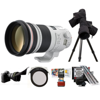 

Canon EF 300mm f/2.8L IS II USM IS Telephoto Lens USA - Bundle with LensAlign MkII Focus Calibration System, LensCoat RainCoat, Canon 52 Drop-In CPL Filter, Flex Lens Shade, Mac Software Package
