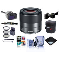 

Canon EF-M 32mm f/1.4 STM Lens - Bundle With 43mm Filter Kit, FocusShifter DSLR Follow Focus, Flex Lens Shade, Lens Case, Cleaning Kit, Capleash II, Lens Wrap, Lens pen Lens Cleaner, Software Package