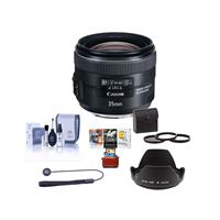 Canon EF 35mm f/2 IS USM Lens, USA - Bundle - with 67mm Filter Kit (UV, CP, ND2), Lens Cleaning Kit, Cap Leash II, 67mm WA Lens 