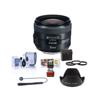 

Canon EF 35mm f/2 IS USM Lens, USA - Bundle - with 67mm Filter Kit (UV, CP, ND2), Lens Cleaning Kit, Cap Leash II, 67mm WA Lens Hood, Petal Shaped, Mac Software Package