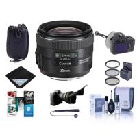 

Canon EF 35mm f/2 IS USM Lens, USA - Bundle with DSLR Follow Focus & Rack Focus, 67mm Filter Kit, Flex Lens Shade, Cleaning Kit, Lens Wrap, Lens Pouch, Cap Leash II, Software Package