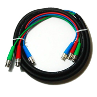 

Canare 3 Channel 75 Ohm V3-3C Video Coxial Cable with BCP-C3B Plugs, 3m