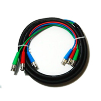 

Canare 3 Channel 75 Ohm V3-3C Video Coxial Cable with BCP-C3B Plugs, 5m