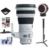 

Canon EF 400mm f/4 DO IS II USM Super Telephoto Lens USA Warranty - Bundle With 4 Section CF Monopod, Peak Lens Changing Kit Adapter, Cleaning Kit, Lens Wrap, Lenpen Cleaner, Software Package