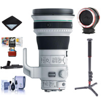 

Canon EF 400mm f/4 DO IS II USM Super Telephoto Lens USA Warranty - Bundle With 4 Section CF Monopod, Peak Lens Changing Kit Adapter, Cleaning Kit, Lens Wrap, Lenpen Cleaner, Mac Software Package