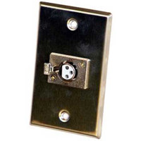 

CAD Audio Stainless Steel Wall Plate with Single 3-Pin XLR Female Connector