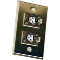 

CAD Audio Stainless Steel Wall Plate with Double 3-Pin XLR Female Connector