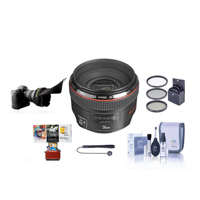 

Canon EF 50mm f/1.2L USM Ultra-Fast Standard AutoFocus Lens Kit, USA with 72mm Filter Kit, Lens Cap Leash, Lens Cleaning Kit, Flexible Lens Shade, Mac Software Package