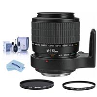 

Canon MP-E 65mm f/2.8 1-5x Macro Photo Manual Focus Telephoto Lens USA - Bundle With Hoya 58mm 10-Layer HMC UV Filter, Hoya NXT Plus, 58mm HMC Circular Polarizer Filter, Cleaning Kit, Cloth
