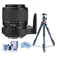 

Canon MP-E 65mm f/2.8 1-5x Macro Photo Manual Focus Telephoto Lens - USA - Bundle With Vanguard Alta Pro 264AT Tripod and TBH-100 Head with Arca-Swiss Type QR Plate, Cleaning Kit - Microfiber Cloth