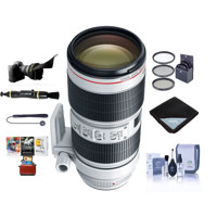 

Canon EF 70-200mm f/2.8L IS III USM AutoFocus Telephoto Zoom Lens, USA - Bundle with 77mm Filter Kit, Flex Lens Shade, Lens Wrap, Cleaning Kit, Lens Cleaner, Capleash, MAC Software Package
