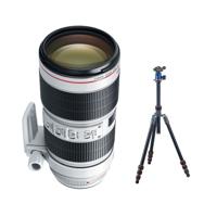 

Canon EF 70-200mm f/2.8L IS III USM AutoFocus Telephoto Zoom Lens USA - Bundle With 3 Legged Thing 3LT Punks! Travis Aluminum Travel Tripod with AirHed Neo Ballhead