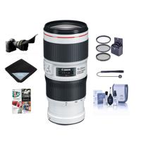 

Canon EF 70-200mm f/4L IS II USM Autofocus Telephoto Zoom Lens, USA - Bundle With 77mm Filter Kit, Lens Wrap, Flex Lens Shade, Cleaning Kit, Capleash, Pc Software Package