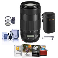 

Canon EF 70-300mm f/4-5.6 IS II USM Autofocus Telephoto Zoom Lens - USA - Bundle with 67mm Filter Kit, Lens Case, Cleaning Kit, Capleash II, Mac Software Package