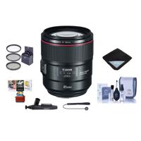 

Canon EF 85mm f/1.4L IS USM AutoFocus Telephoto Lens - USA - Bundle With 77mm Filter Kit, Lens Wrap, Cleaning Kit, Capleash, Lens Cleaner, MAC Software Package