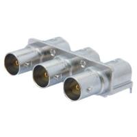 

Canare 75 Ohm BNC PC Mount Receptacle, Right Angle - Triple Jack