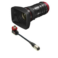 

Canon CN-E 18-80mm T4.4 Compact-Servo Cinema Zoom Lens, EF Mount - With Zacuto 6" Right Angle Cable with Lens Support