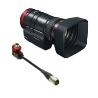 

Canon CN-E 70-200mm T4.4 Compact-Servo Cine Zoom Lens, EF Mount - With Zacuto 6" Right Angle Cable with Lens Support