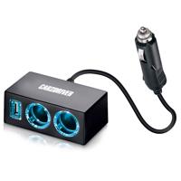 

Car and Driver Multi-Port Power Adapter, Black