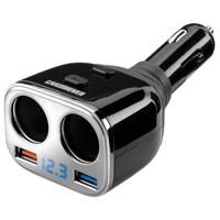 

Car and Driver Multi-Port Power Adapter, Black