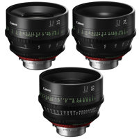 

Canon 3 Pack SUMIRE PRIME Lenses With CN-E24mm T1.5 FP X (PL Mount) Lens - CN-E35mm T1 5 FP X (PL Mount) Lens - CN-E85mm T1.3 FP X (PL Mount) Lens