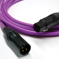 

Canare Star Quad Microphone Audio Cord with L-4E6S Cable and XLR3(M)-(F) Connectors, 5', Purple