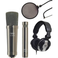 

CAD Audio GXL2200BP Studio Pack, Includes GXL2200BP, GXL1200BP Mics, MH110 Studio Monitor Headphone, EPF15A Pop Filter and Gooseneck, Black Pearl Finish