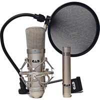 

CAD Audio GXL2200 Studio Pack, Includes GXL2200 Cardioid Microphone, GXL1200 Cardioid Microphone and EPF15A Pop Filter, Shock Mount, Mic Clip