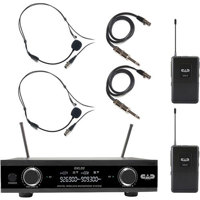 

CAD Audio GXLD2BB Digital Dual-Channel Wireless Dual Bodypack Microphone System, AH: 902.9 to 915.5 MHz