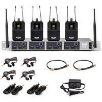

CAD Audio GXLIEM4 Wireless In-Ear Monitor System with 4x Transmitter, 4x Bodypack Receiver, MEB1 Earbuds, T Band: 902 to 928MHz